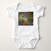 Impressionisme Path: Sunny Forest Waterverf Romper (Voorkant)