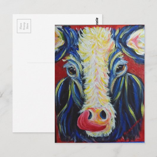 Impressionisme Post Impressionisme Koeienboerderij Briefkaart (Voorkant / Achterkant)