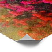 Impressionisme Red Bougainvillea Poster (Hoek)