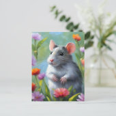 Impressionisme Schoonheid Kleurrijke Rat Briefkaart (Staand voorkant)