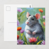 Impressionisme Schoonheid Kleurrijke Rat Briefkaart (Voorkant / Achterkant)