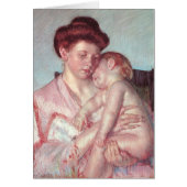  impressionisme, slaperige Baby van Mary Cassatt (Voorkant)