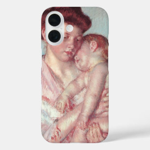  impressionisme, slaperige Baby van Mary Cassatt iPhone 16 Hoesje