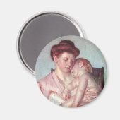  impressionisme, slaperige Baby van Mary Cassatt Magneet (Voorkant / Achterkant)