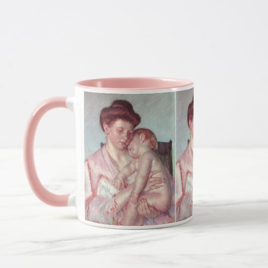 impressionisme, slaperige Baby van Mary Cassatt Mok (Links)