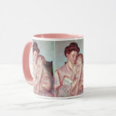 impressionisme, slaperige Baby van Mary Cassatt Mok (Voorkant links)