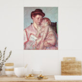  impressionisme, slaperige Baby van Mary Cassatt Poster (Keuken)