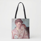  impressionisme, slaperige Baby van Mary Cassatt Tote Bag (Voorkant)