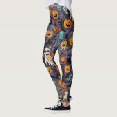 Impressionisme Smelting Ghost Design Leggings (Links)