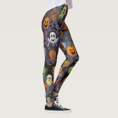 Impressionisme Smelting Ghost Design Leggings (Rechts)
