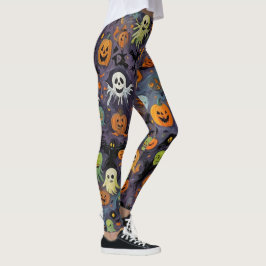Impressionisme Smelting Ghost Design Leggings