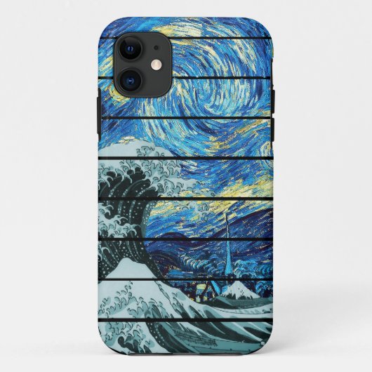 IMPRESSIONISME STERRENNACHT GOLF VAN KANAGAWA KUNS Case-Mate iPhone CASE (Achterkant)