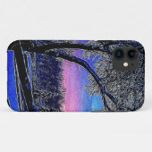 Impressionisme Sunrise Landschap Winterbomen Case-Mate iPhone Case (Achterkant (horizontaal))