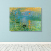 Impressionisme Sunrise Wrapped Canvas (Insitu (Houten vloer))