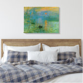 Impressionisme Sunrise Wrapped Canvas (Insitu (Slaapkamer))