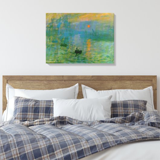 Impressionisme Sunrise Wrapped Canvas (Insitu (Slaapkamer))