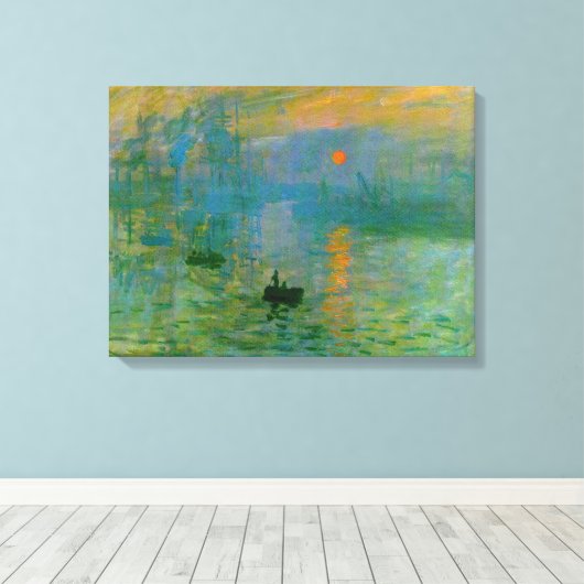 Impressionisme Sunrise Wrapped Canvas Afdruk (Insitu (Houten vloer))