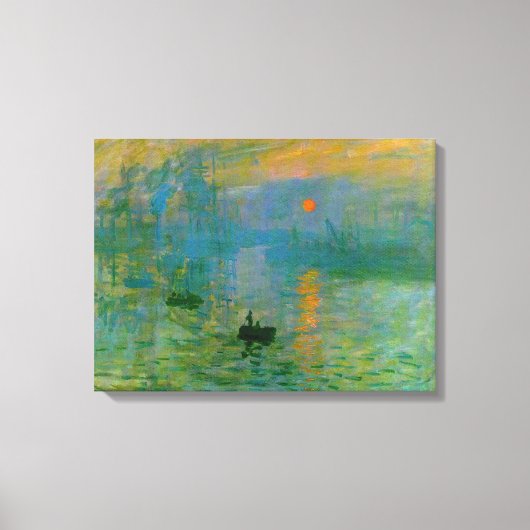 Impressionisme Sunrise Wrapped Canvas Afdruk (Voorkant)