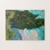 Impressionisme Vincent Van Gogh Cypresses Painting Legpuzzel (Horizontaal)