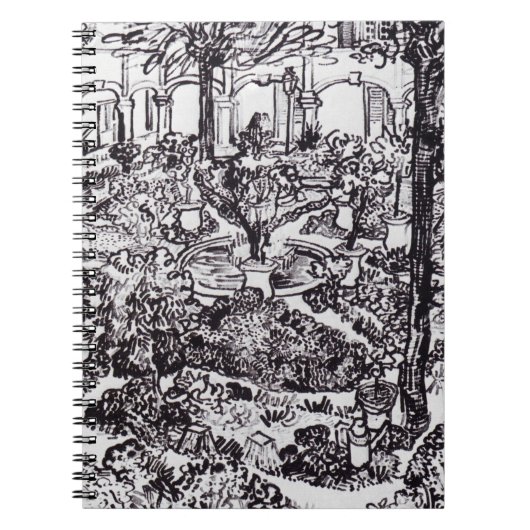 Impressionisme Vincent Van Gogh Garten des Hospita Notitieboek (Voorkant)