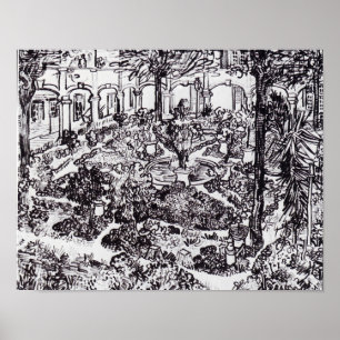 Impressionisme Vincent Van Gogh Garten des Hospita Poster