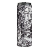 Impressionisme Vincent Van Gogh Garten des Hospita Thermosbeker (Achterkant)