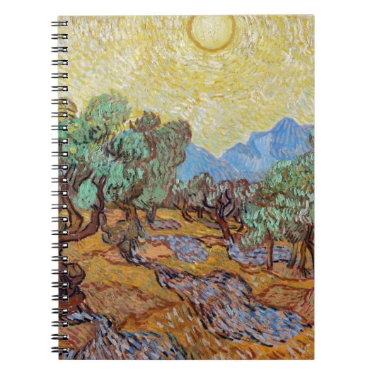 Impressionisme Vincent Van Gogh Olive Trees beroem Notitieboek (Voorkant)