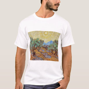 Impressionisme Vincent Van Gogh Olive Trees beroem T-shirt
