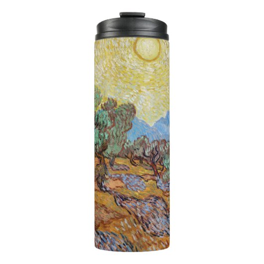 Impressionisme Vincent Van Gogh Olive Trees beroem Thermosbeker (Voorkant)