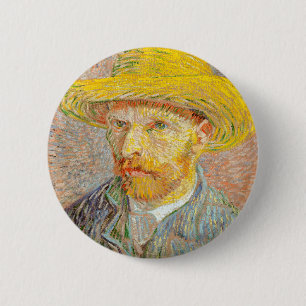 Impressionisme Vincent Van Gogh Self Portret met Ronde Button 5,7 Cm
