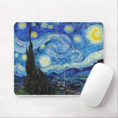 Impressionisme Vincent Van Gogh Starry Sterrennach Muismat (Met muis)