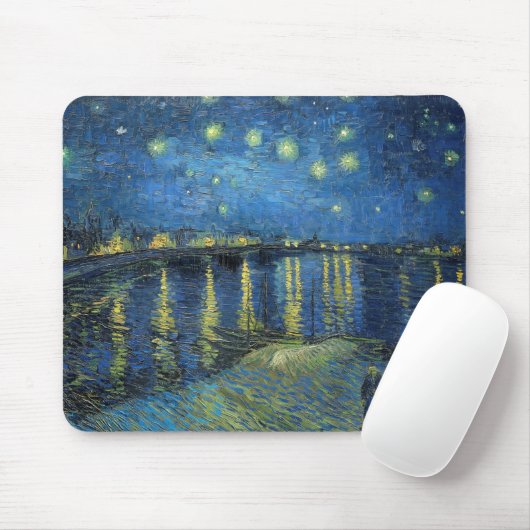 Impressionisme Vincent Van Gogh Starry Sterrennach Muismat (Met muis)