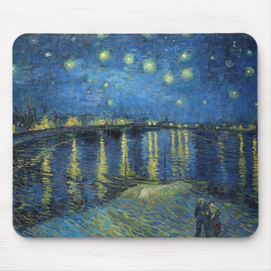 Impressionisme Vincent Van Gogh Starry Sterrennach Muismat (Voorkant)