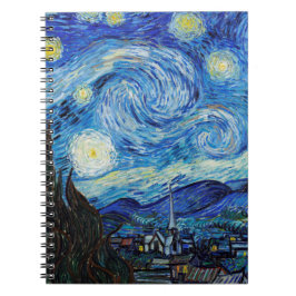 Impressionisme Vincent Van Gogh Starry Sterrennach Notitieboek