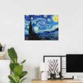 Impressionisme Vincent Van Gogh Starry Sterrennach Poster (Thuiskantoor)