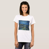 Impressionisme Vincent Van Gogh Starry Sterrennach T-shirt (Voorkant volledig)