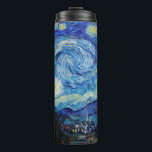 Impressionisme Vincent Van Gogh Starry Sterrennach Thermosbeker<br><div class="desc">Impressionisme Vincent Van Gogh Starry Sterrennacht Betekenis Beroemde Beeldende Beeldende Kunst Design beschikt over een geweldig voorbeeld van expressionisme kunstwerk. Dit impressionisme Vincent Van Gogh Sterrenbeeld Betekenis Beroemd Beeldend Beeldend Kunstontwerp weerspiegelt de essentie van de Sterrennacht en de tijdsperiode die in het leven werd geroepen. Perfect voor kunstliefhebbers van alle...</div>