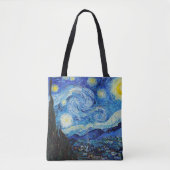 Impressionisme Vincent Van Gogh Starry Sterrennach Tote Bag (Voorkant)