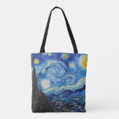 Impressionisme Vincent Van Gogh Starry Sterrennach Tote Bag (Achterkant)