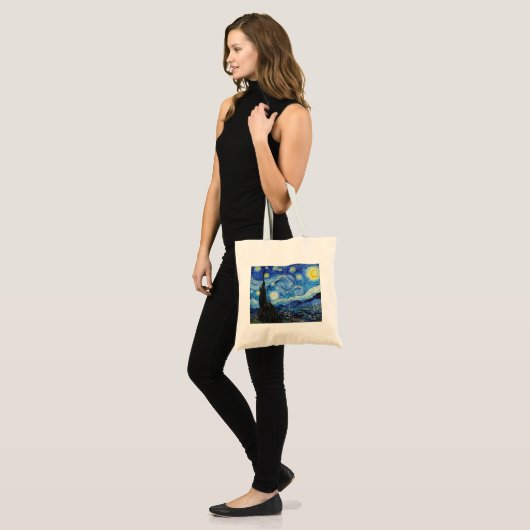 Impressionisme Vincent Van Gogh Starry Sterrennach Tote Bag (Voorkant (model))