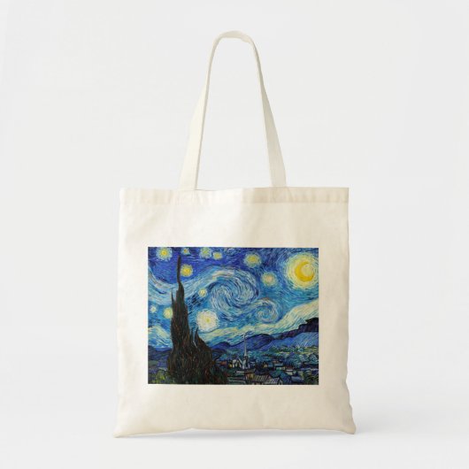 Impressionisme Vincent Van Gogh Starry Sterrennach Tote Bag (Voorkant)