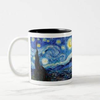 Impressionisme Vincent Van Gogh Starry Sterrennach Tweekleurige Koffiemok