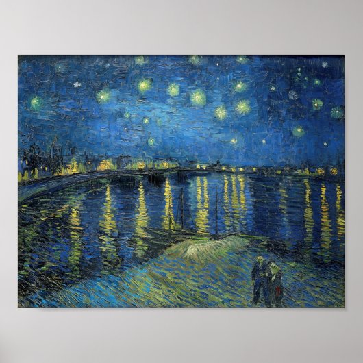 Impressionisme Vincent Van Gogh Sterrennacht over Poster (Voorkant)