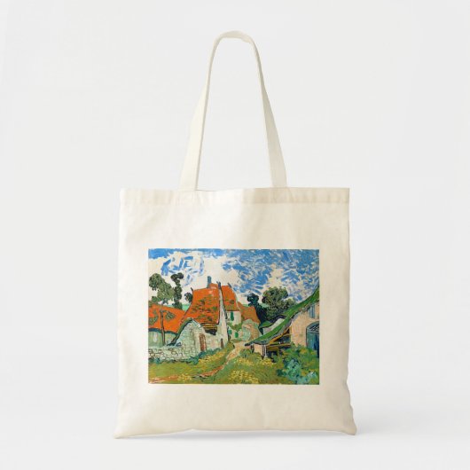 Impressionisme Vincent Van Gogh Street in Auvers Tote Bag (Voorkant)