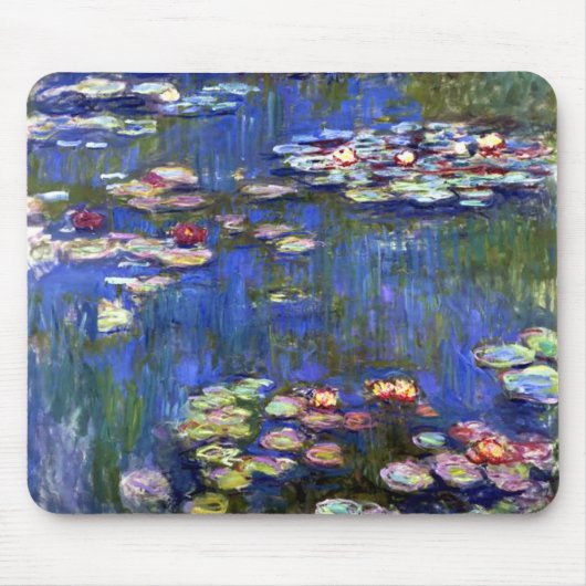 Impressionisme Water Lily Pond Mousepad Muismat (Voorkant)
