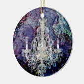 impressionisme waterverf Edwardian Chandelier Keramisch Ornament (Links)