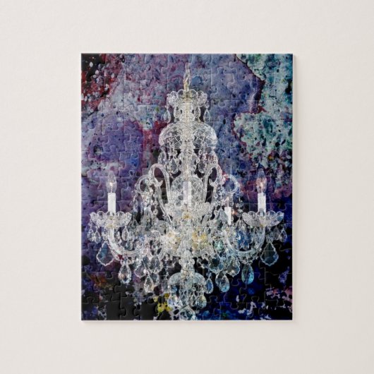 impressionisme waterverf Edwardian Chandelier Legpuzzel (Verticaal)
