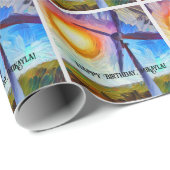 Impressionisme Zonne- en Windenergie Cadeaupapier (Rol Hoek)