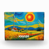 Impressionisme Zonne- en Windenergie Fotoblokken (Voorkant)