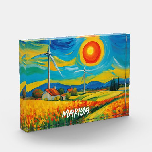 Impressionisme Zonne- en Windenergie Fotoblokken (Links)